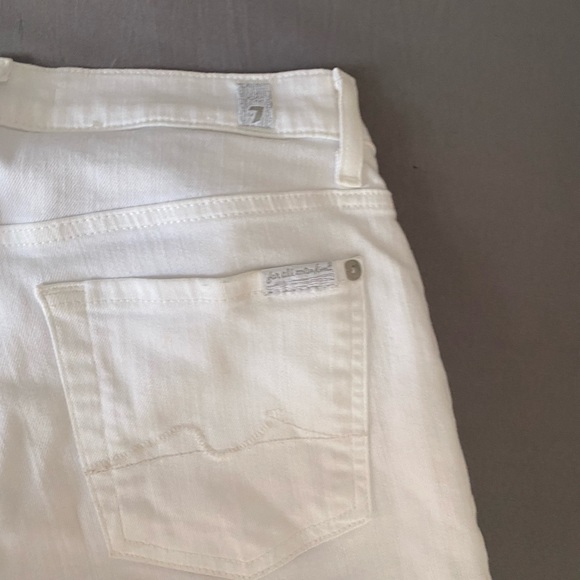 7 for all mankind white skinny jeans - Picture 5 of 6